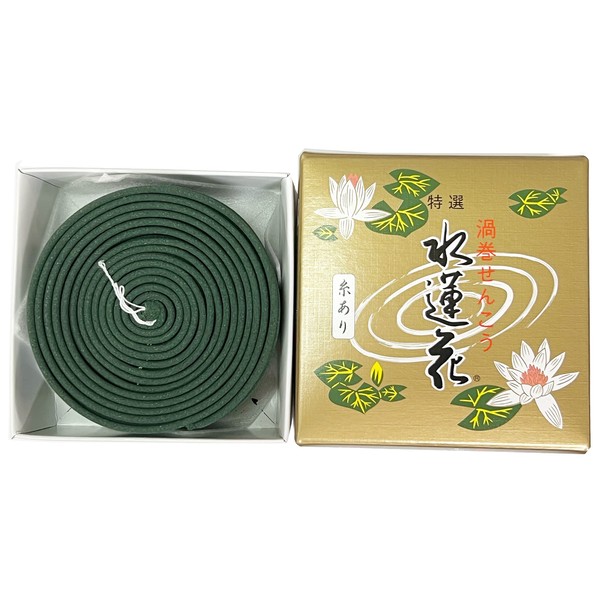 Awaji Plum Kaorudo Incense Incense, Approx. 12 Hours, 14 Rolls, Seven Days, Hanging String Type, Swirl Incense, Special Selected Water Lotus Flower FBA, Sling Yarn, Uzuma, Swirl Incense Incense, First 7 Day, Forty Day, #830, 830 , , ,
