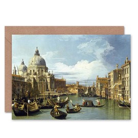 Wee Blue Coo CANALETTO THE ENTRANCE TO GRAND CANAL VENICE PAINTING GREETINGS CARD