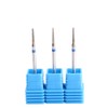 MZCMSL 3pcs Needle Shaped Cuticle Bits, 3/32 Shank Diamond e
