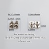 RILOMBAO 6 Pack Silver Metal Clipboard Clips, 4.72" (12cm) Mountable