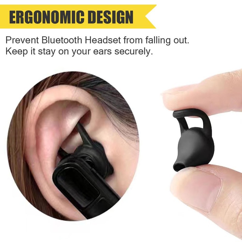VSuRing Ear Hooks Eartips Kit 360° Rotatable Adjustable Soft Silicone