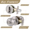 Probrico Entry Door Knob Lock Set and Single Cylinder Deadbolt