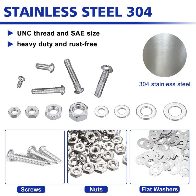 2025 Pieces Hardware Assortment Kit, Nuts and Bolts Assortment Kit,