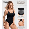 BRABIC Women's Backless Shapewear Bodysuit Tummy control Thong Seamless Body
