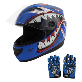 TCMT Dot Youth & Kids Motocross Offroad Street Helmet Full Face Shark Motorcycle Youth ATV Helmet Dirt Bike Motocross ATV Helmet
