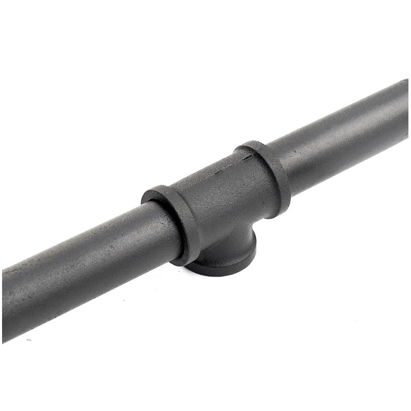 DIYHD 10FT Wall Mount Pipe Handrail for Stairs,Industrial Rustic Black