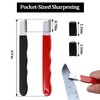2 Pack Pocket Sized Garden Tool Blade Sharpener Sharpening Tool