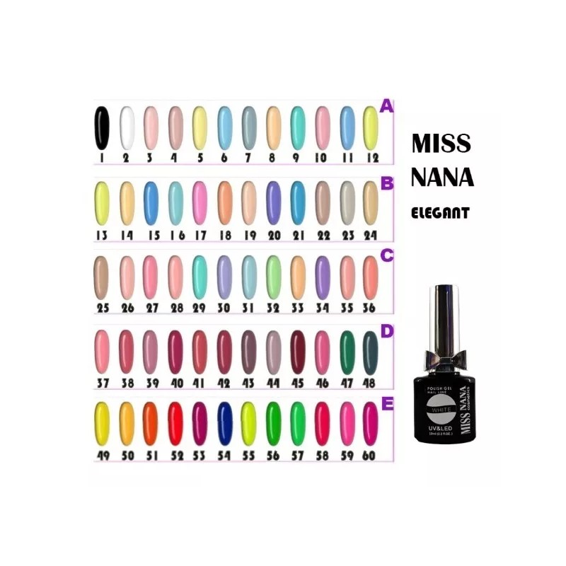 Miss Nana Set Esmaltes Caja Con 12 Tonos Gel Polish