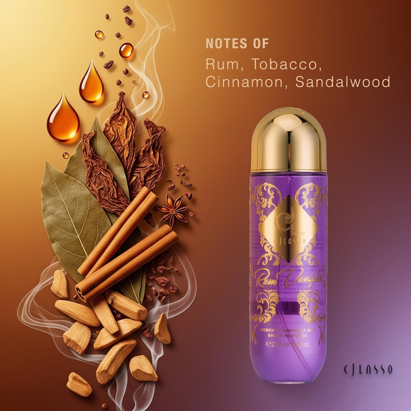 CJ Lasso Rum Vaniglia Perfume for Women | Vanilla &