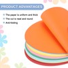 Rebower 100 Sheets Circles Cutouts Paper, 3 Inch Round Origami