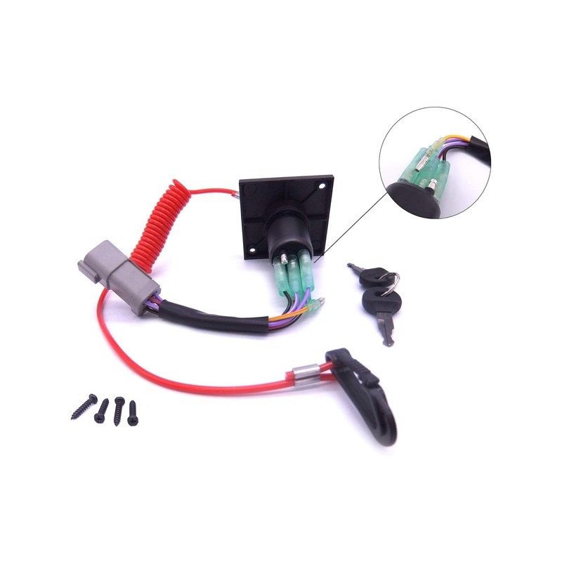 BRP Johnson/Evinrude Single Engine Key Switch Kit 0176408