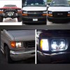 Unbranded 7x6 5x7 LED Headlights Hi/Lo DRL Pair For Chevy