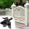 QWORK Heavy-Duty Self-Closing Gate Kit - 2 Sets, Hinges and