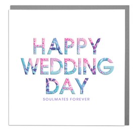 Happily Every After - Wedding Card with Grey Envelope by Lola Design