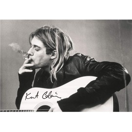 Kurt Cobain Smoke Guitar Poster 11 x 17 Inches 28 x 43 cm