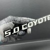Emblem Badge 1PC 5.0 COYOTE Emblem White on Black –