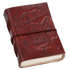 Gusti Leder nature "Mary-Ann Genuine Leather Notebook B7 Journal Diary Sketchbook Everyday Uni College Book Vintage Elephant P30