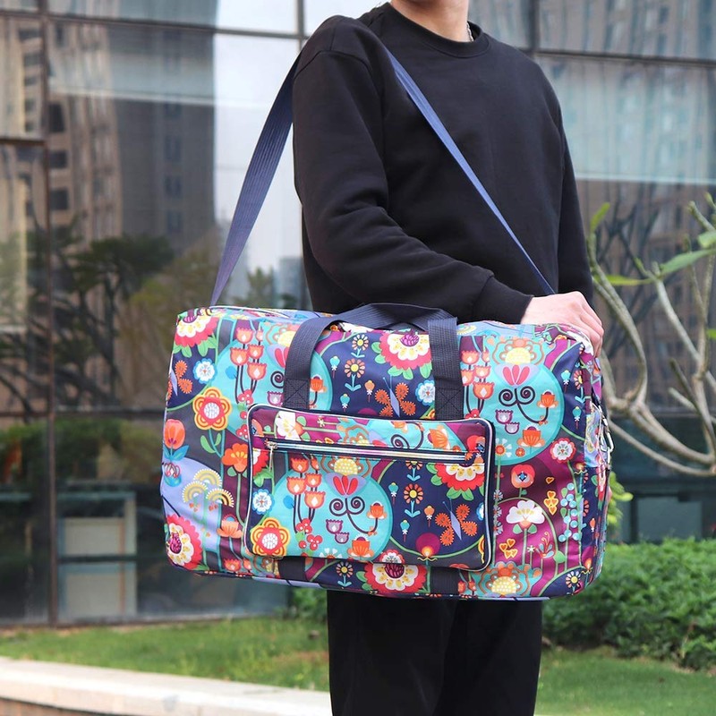 Arxus Large Foldable Duffel Tote Carry on Weekend Overnight Travel