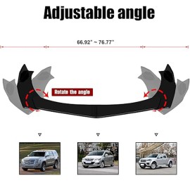 Unbranded Front Bumper Lip Spoiler Splitter Car Body Rear For Nissan Altima SE-R Glossy