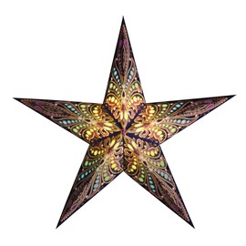 starlightz Paper Star Queen of Tahiti 60 cm Lampshade, Window Decoration, Poinsettia, Handmade - The Original from India