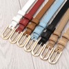 Skinny Leather Belt (Blue)