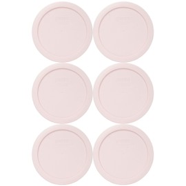 Pyrex 7201-PC 4-Cup Loring Pink Food Storage Replacement Lid (6-Pack) - Made in USA