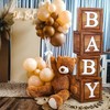 Baby Shower Boxes Party Decorations - 4 Wood Grain Brown
