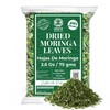 Moringa Leaves-2.6oz, Dried From Fresh Green Moringa Oleifera Leaves, Hojas