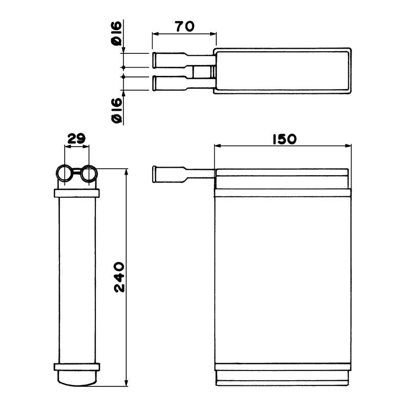 NRF 52221, Heat Exchanger, Interior Heating