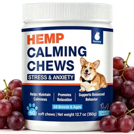 Hatchback 60 Counts Calming Chews for Dogs, Hatchback,Advanced Hemp Dog Calming Chews,Hatchback