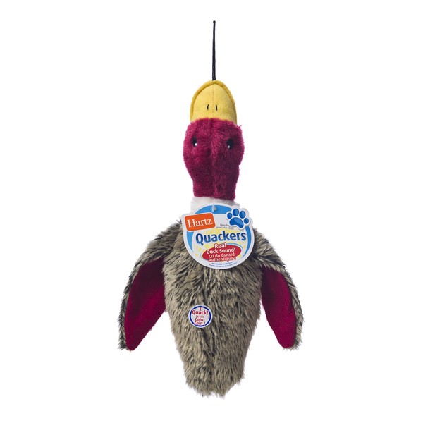 Hartz Nature's Collection Quackers Plush Duck Dog Toy - Large