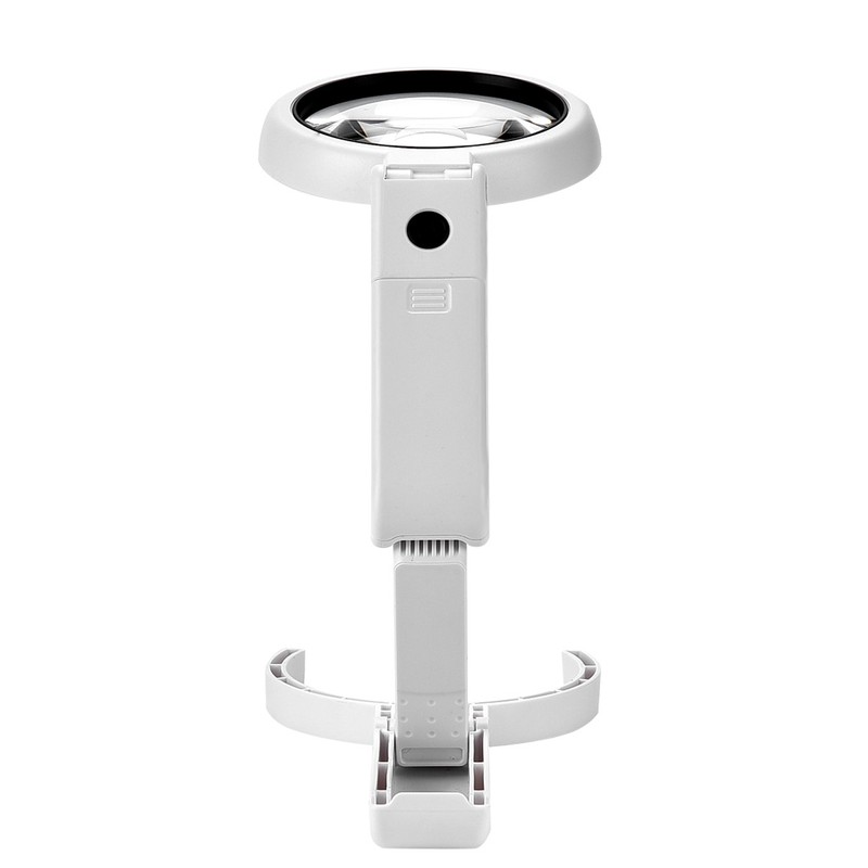 5/11X Magnifying Glass with 8 LED Light Hnadheld Desktop Multifunctional