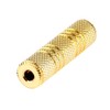 SatelliteSale Auxiliary 3.5mm Jack Stereo Female to Female Extension Gold