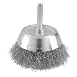 Surtek C628 Carda copa ondulada alambre delgado acero inoxidable 1/2" x 0.30 mm con zanco 1/4"