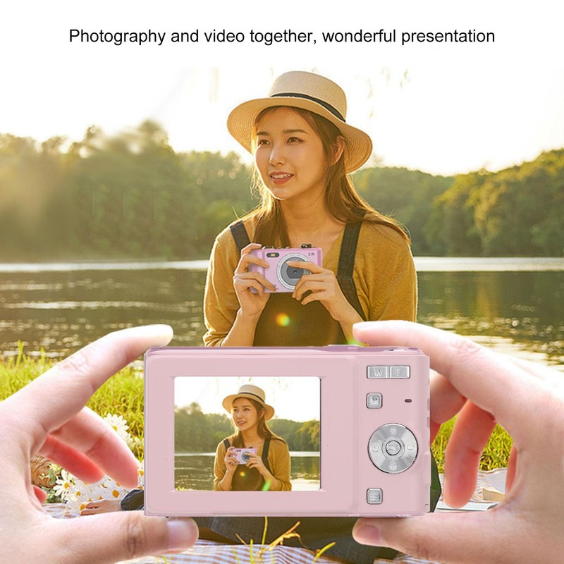 FHD 1080P Camera, Autofocus 16X Zoom 2.4in Screen Pocket Digital