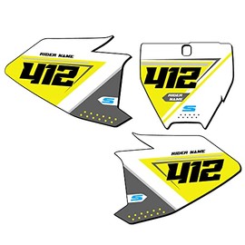 2019-2023 TC 65 SG65 Custom MX Number Plates Senge Graphics Kit Compatible with Husqvarna