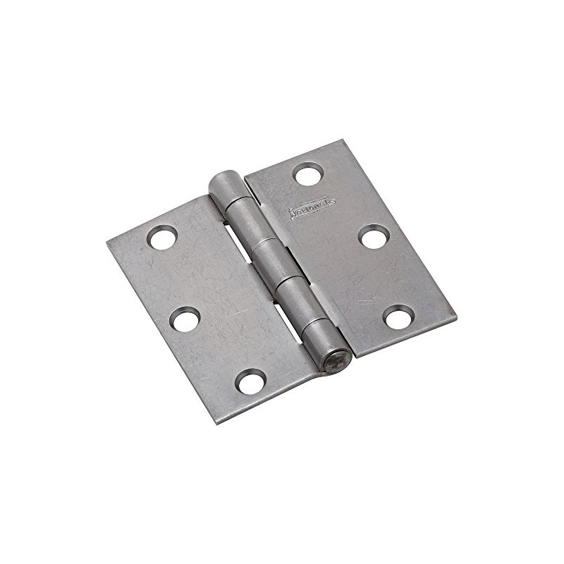 National Hardware N140-467 505BC Non-Removable Pin Hinge in Plain Steel