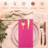 Cindeer 75 Pcs Pink and Orange Paper Linen Napkins Disposable