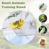 FUATY Stainless Steel Bird Perch for Cage, Open-Grid Easy Clean