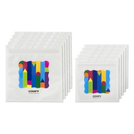 Sakura Crepas QZB-FY Zipper Bags, Large and Small, 5 Pieces Each Coupy, 50th Anniversary Limited Design