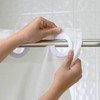 Hookless It's A Snap! Polyester Fabric Snap-In Replacement Shower Curtain