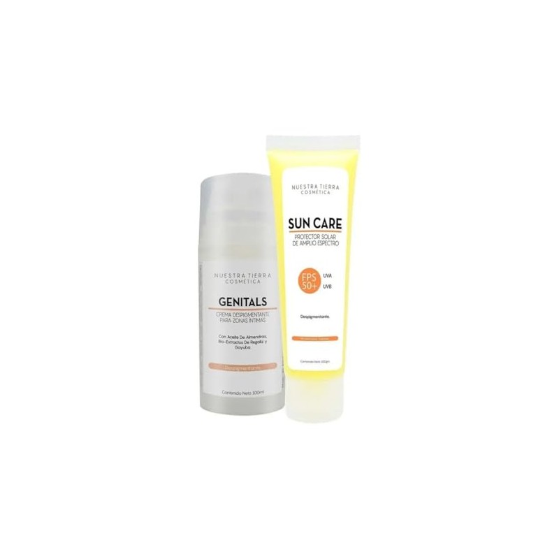 Nuestra Tierra Cosmética Kit Genitals Crema Despigmentante para Zonas Íntimas,
