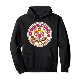 Circus Circus Casino Hotel Vintage Clown Retro Las Vegas Pullover Hoodie