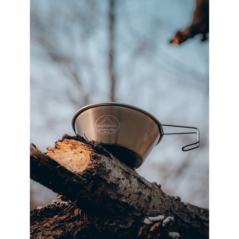 Camping Moon S-220 Camping Cup, Stainless Steel, 10.1 fl oz
