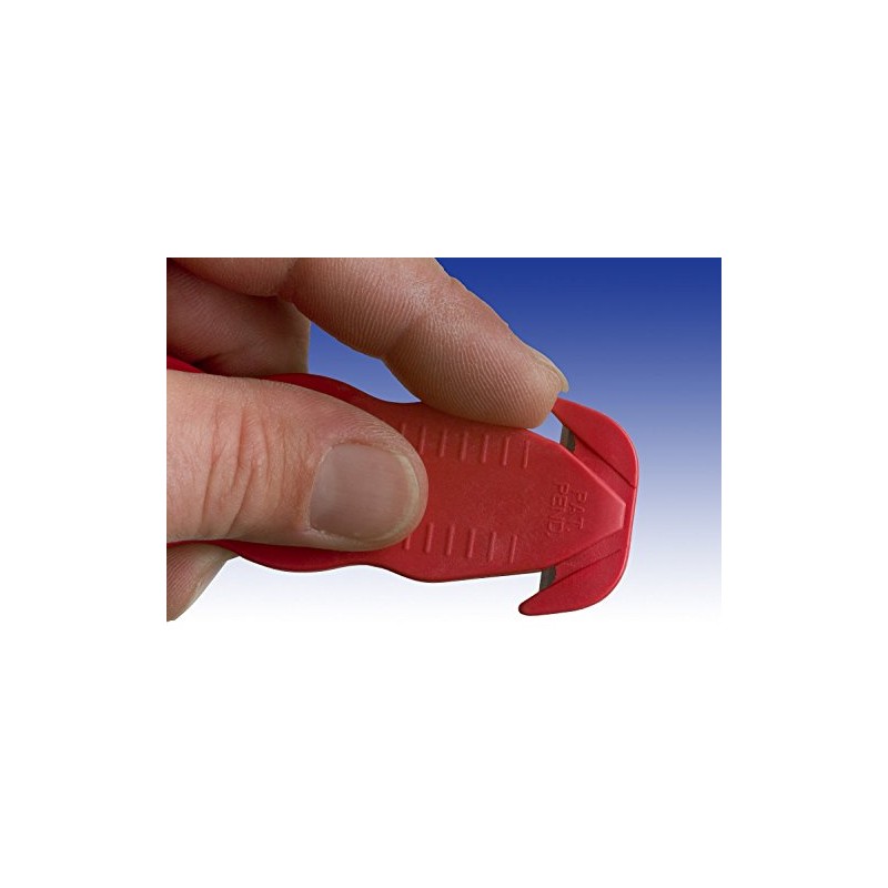 Klever Kutter KCJ-1R Safety Box Cutter, Red, 5 per Pack