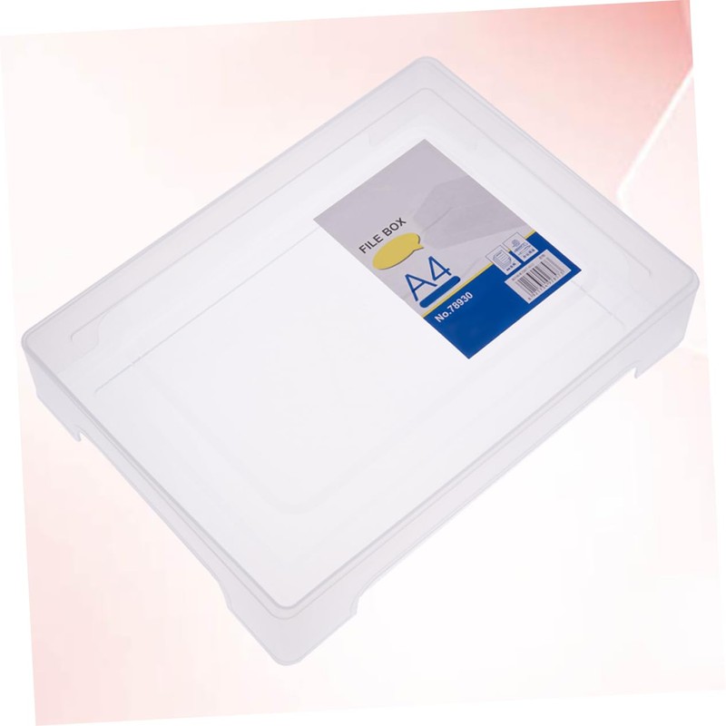 Operitacx Box Portable Art Scrapbook Storage Box Desktop Organiser File