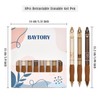 BAYTORY 8Pcs Cute Retractable Erasable Gel Pens, Blue and Black