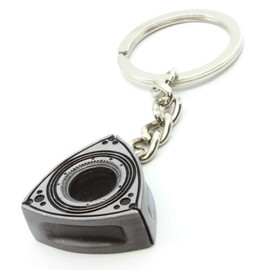 Rotary13B1 Rotor Key Chain - Satin Silver