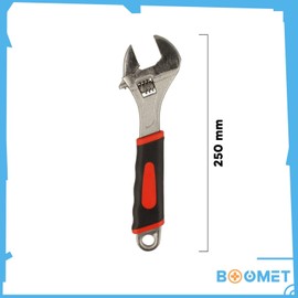 BOOMET Adjustable Spanner 250 mm · Also Available as a Set of 3 · Universal Adjustable Spanner for Precise Application, Ideal Tool