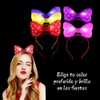 12 Piezas de Diademas con Luz LED, Diseño de Lunares,